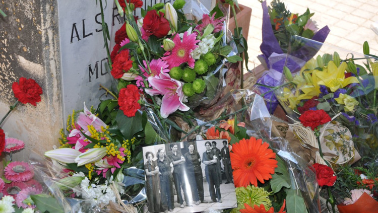 Imatge de l'homenatge a Son Coletes (Manacor). Twitter Carme Vidal / @MCarmeVidal