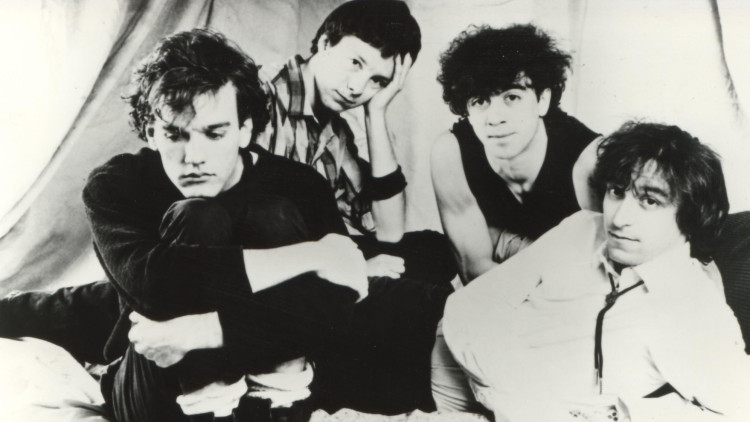 Els quatre membres fundacionals de R.E.M.: Michael Stip, Mike Mills, Bill Berry i Peter Buck.