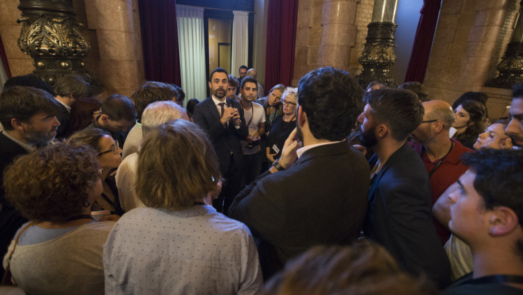 Roger Torrent al Parlament. Parlament de Catalunya