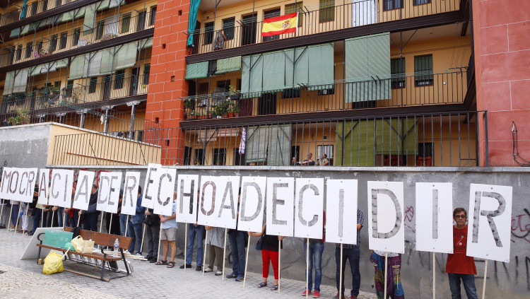 Acte de Madrileños por el derecho a decidir.. Efe