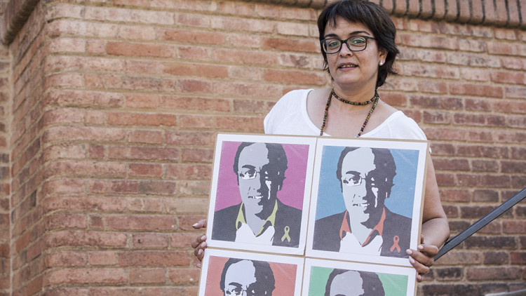 Meritxell Lluís, muller de Josep Rull. Ariana Nalda