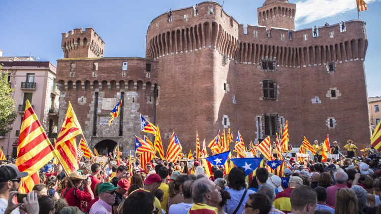Manifestació independentista a Perpinyà. Arxiu El Temps