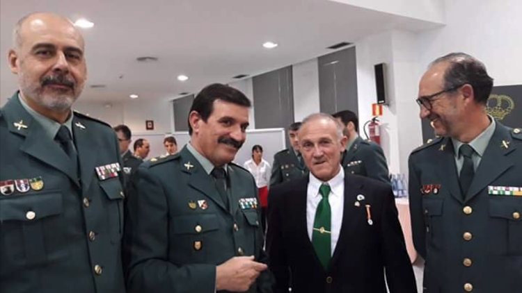 Manuel Murillo en un acte del col·lectiu Amics de la Guàrdia Civil| EL TEMPS. | EL TEMPS