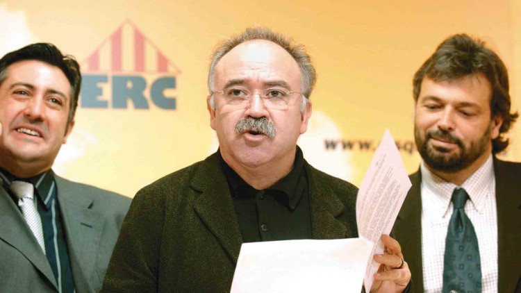 Carod-Rovira a la seu d'Esquerra Republicana el 2003. Efe / Arxiu