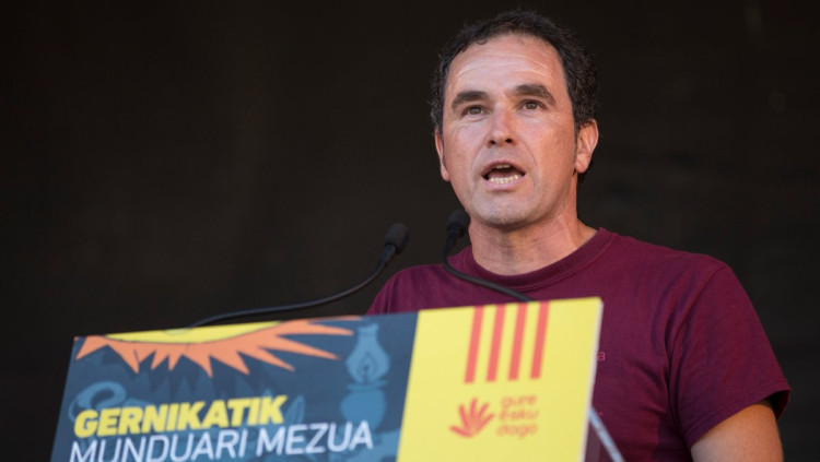 El portaveu de Gure Eskun Dago, Ángel Oiarbide| EL TEMPS