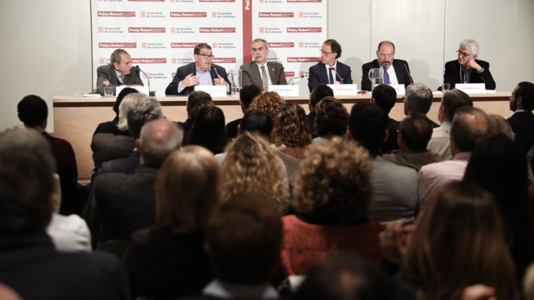 Presentació al Palau Robert del llibre 'El 155, tot allò que no te n'han explicat', publicat per 3i4 i escrit per Joan Martínez Vergel. Jordi Play