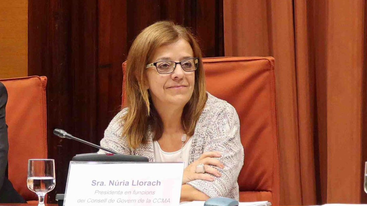 La vicepresidenta de la Corporació Catalana de Mitjans Audiovisuals, Núria Llorach| CCMA