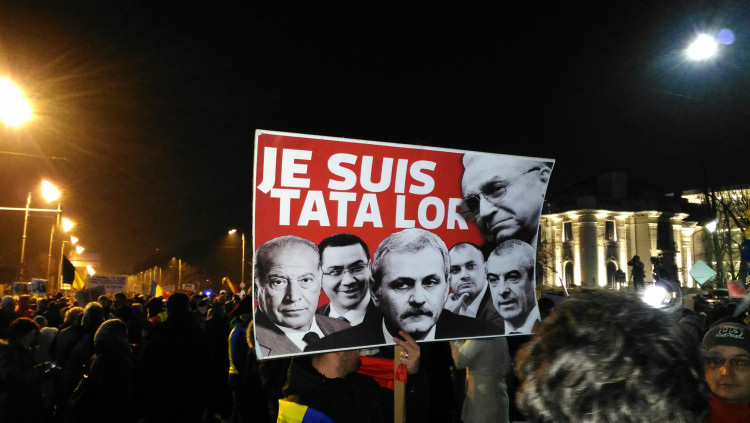 Protesta contra el Govern romanès el 2017