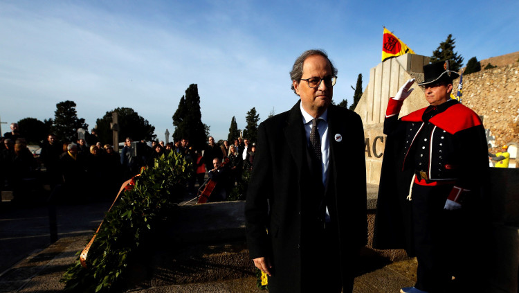 Quim Torra en l'homenatge a Francesc Macià. Efe