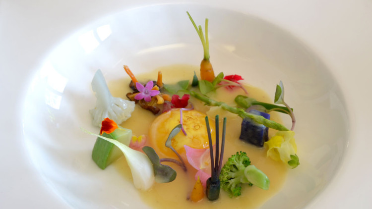 Un dels plats de Miquel Barrera en Cal Paradís