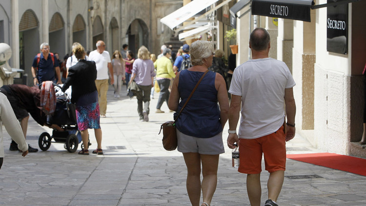 Turistes al centre de Palma