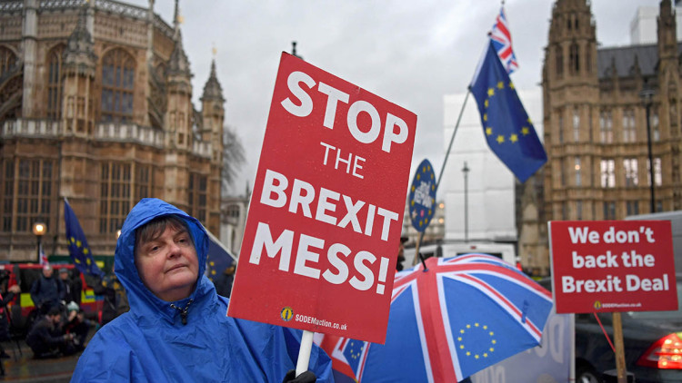 Manifestació contrària al Brexit. Efe