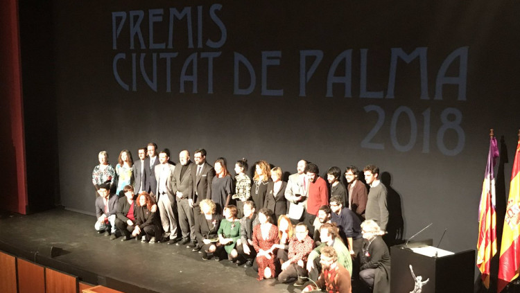 Imatge de la cerimònia dels Premis Ciutat de Palma. Twitter Catalnina Cladera / Govern de les Illes Balears