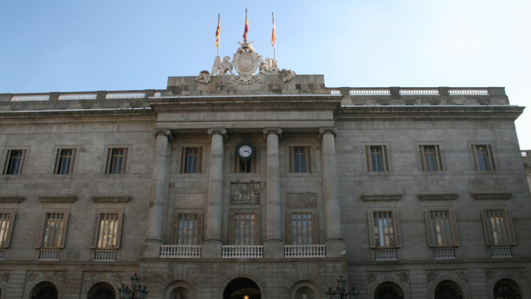 Façana de l'Ajuntament de Barcelona