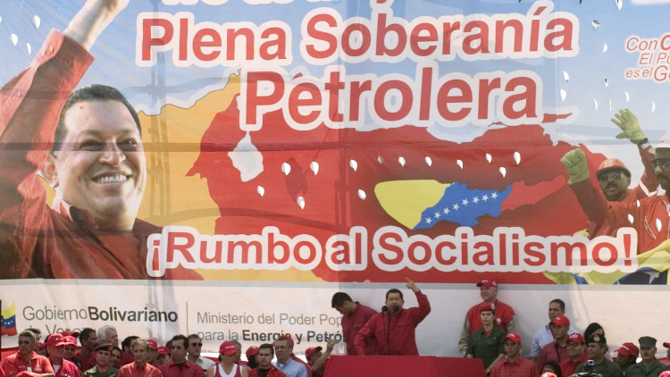 Chávez en un acte multitudinari