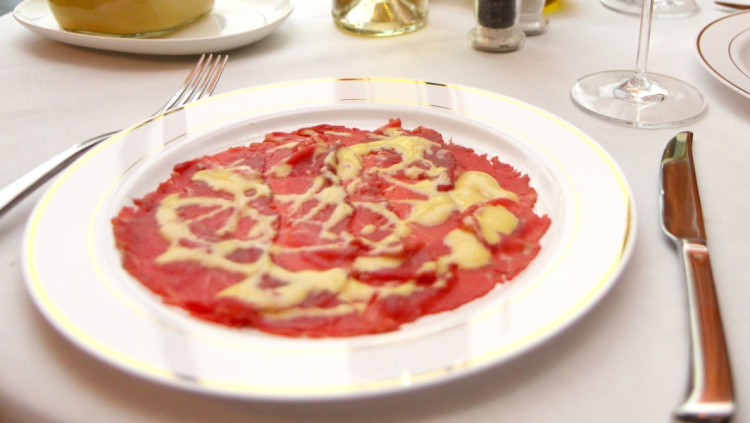 El carpaccio, un dels plats cèlebres del Harry's Bar de Venècia. FRANZCONDE
