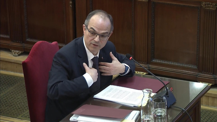 Jordi Turull declara al Tribunal Suprem. Efe