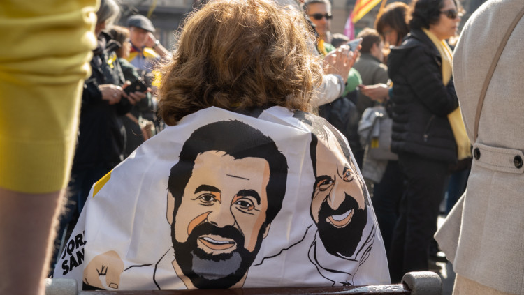Imatge de la manifestació a Barcelona del dijous dia 21 de febrer. Albert Menezo