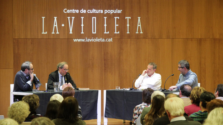 Antonio Baños, Quim Torra, Francesc Vilanova i Jordi Amat.. Jordi Cortils
