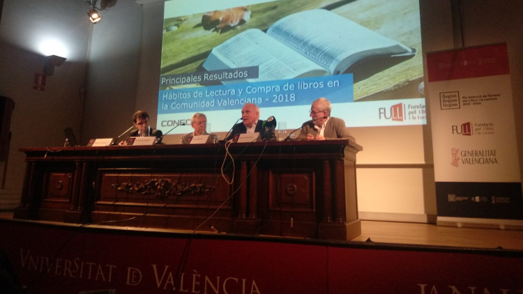 Presentació del baròmetre d'hàbits de lectura i compra de llibres a l'Aula Magna de la Nau | EL TEMPS