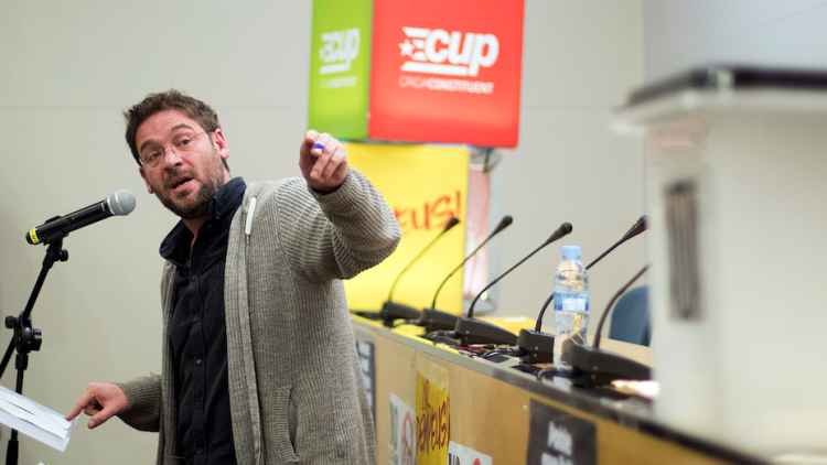 Fachín en una imatge d'arxiu durant un acte de la CUP a El Prat de Llobregat el 2017. EFE