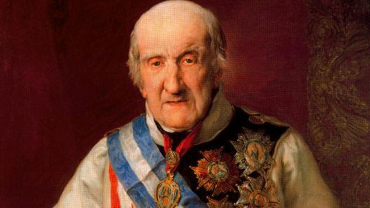 Francisco Javier Castaños, retrat realitzat el 1848 durant el reinat d'Isabel II. Vicente López Portaña / Col·lecció duc de Bailèn