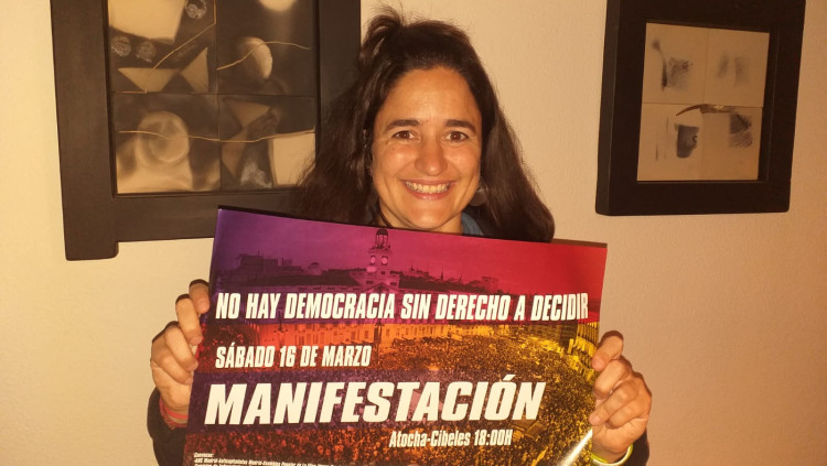 Elena Martínez, militant d'Izquierda Castellana