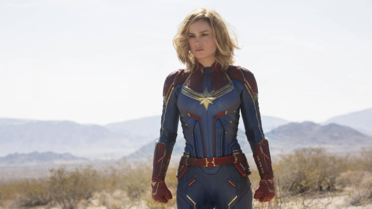 Brie Larson en una escena de 'Capitana Marvel'