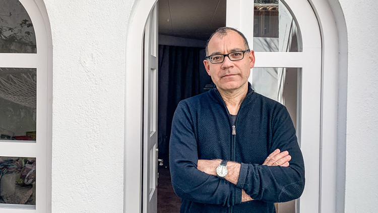 Toni Sala a Sant Feliu de Guíxols. Acaba de publicar 'Persecució'. Esteve Plantada