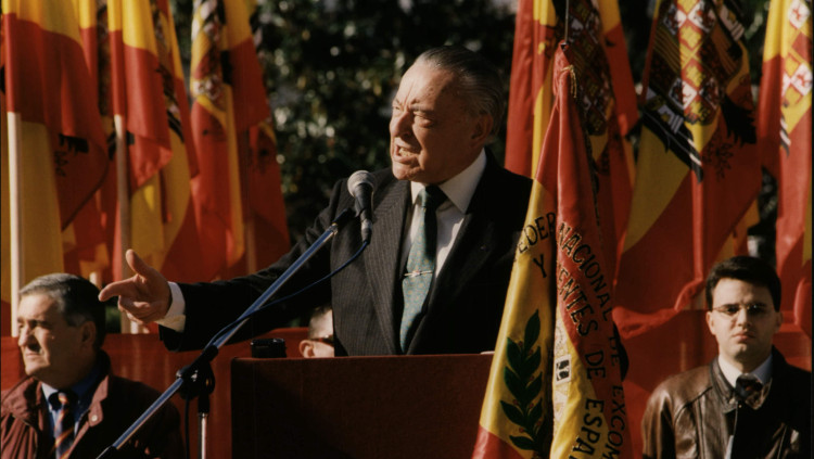 Blas Piñar, antic dirigent del partit neofranquista Fuerza Nueva. Arxiu El Temps