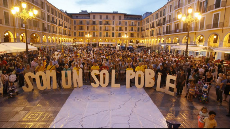 Imatge de la diada mallorquina de 2016