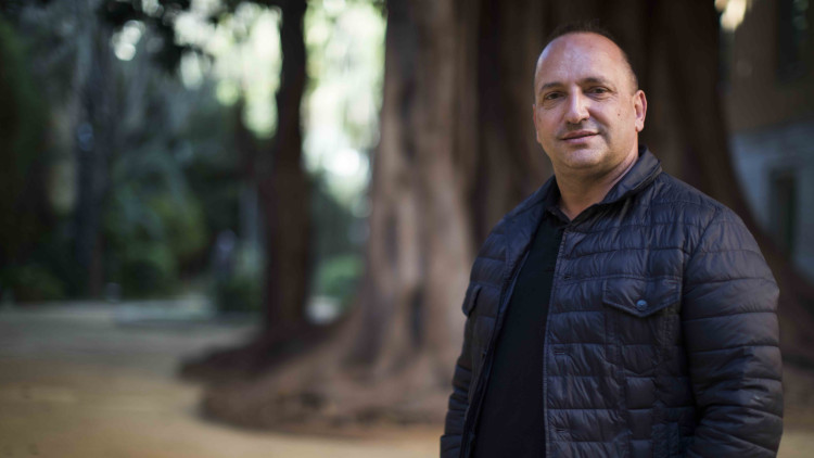 Rubén Martínez Dalmau, candidat d'Unides Podem-EUPV a la presidència de la Generalitat Valenciana, minuts abans de l'entrevista amb EL TEMPS.. Marc Castell