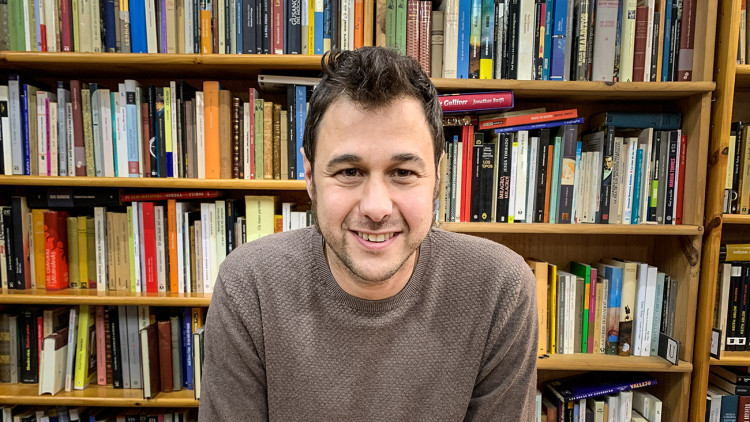 Ramon Mas, autor d''Estigmes' i editor de Males Herbes. Esteve Plantada