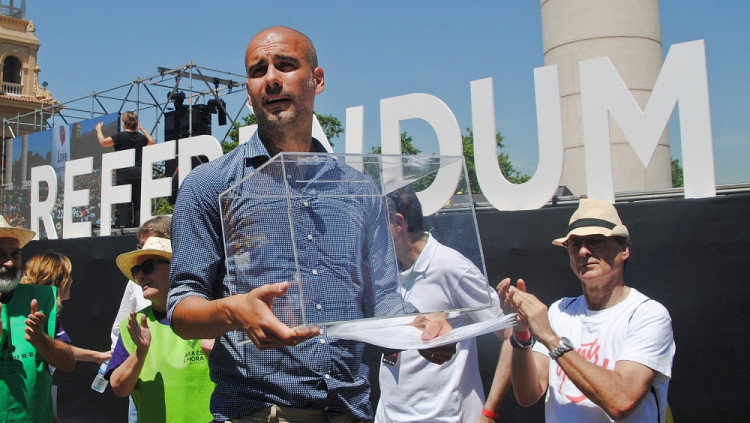 Pep Guardiola. Marti Boigues/Assemblea Nacional Catalana