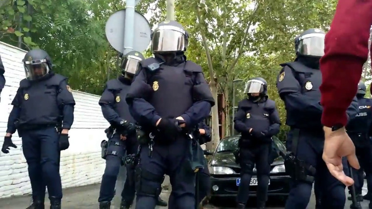 Policies Nacionals a Trinitat Vella l'1 d'octubre