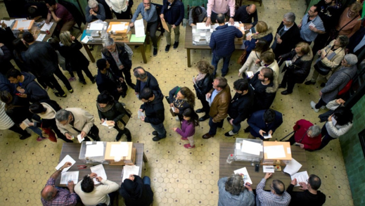 Imatge d'un col·legi electoral a Barcelona. Efe