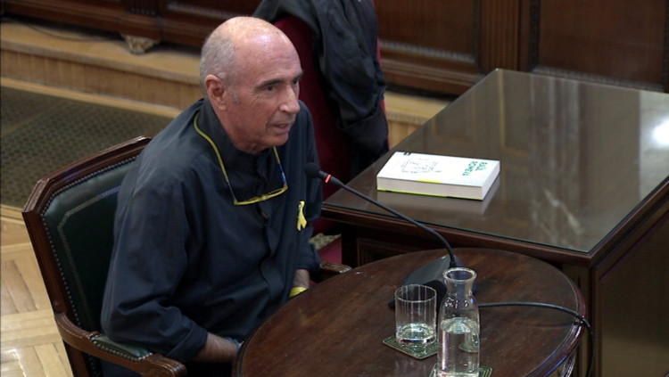 Lluís Llach declara al Suprem. Efe