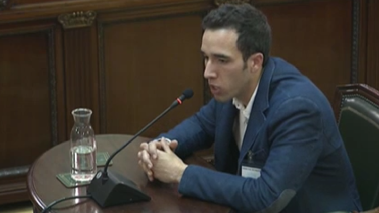 Pere Miralles, del secretariat de l'ANC, va assegurar el passadís de voluntaris