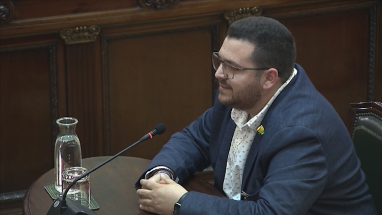 Josep Grima, va votar a Calella