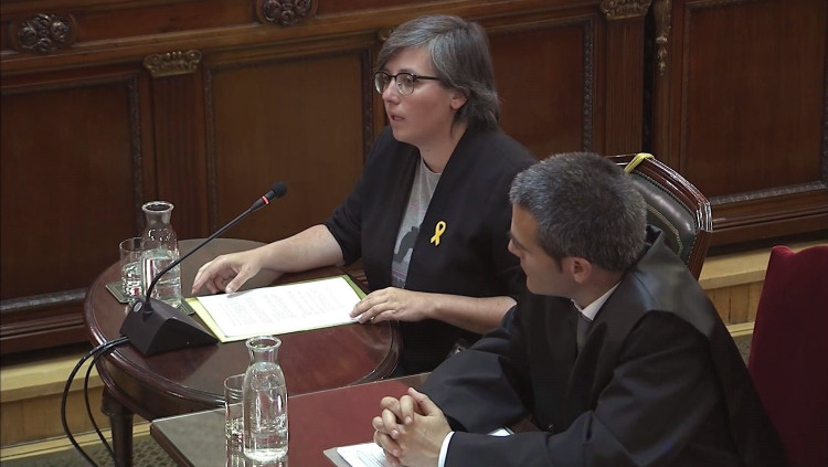 Mireia Boya declara al Suprem. Efe