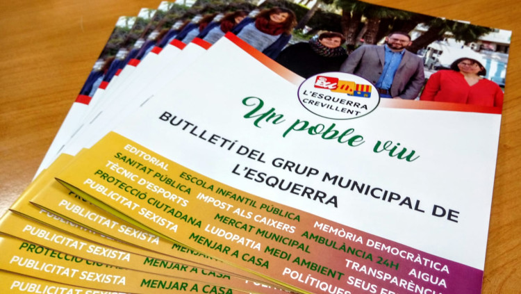  Butlletí de la candidatura electoral de Crevillent| EUPV-ERPV Crevillent