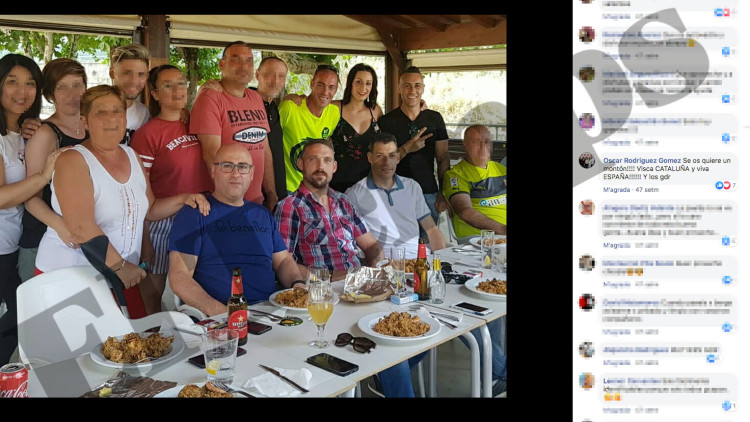 A baix, d'esquerra a dreta, Óscar Rodríguez, Jaime Vizern i Raúl Macià. A dalt, d'esquerra a dreta, Óscar González, Cristina Árias i Jordi Cervantes.