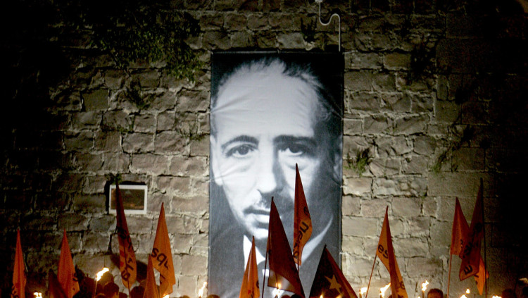 Imatge d'un homenatge a Lluís Companys. Arxiu Efe