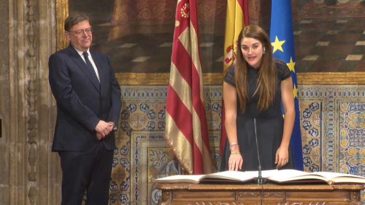 Mireia Mollà pren possessió del seu càrrec com a consellera d'Agricultura. Generalitat Valenciana