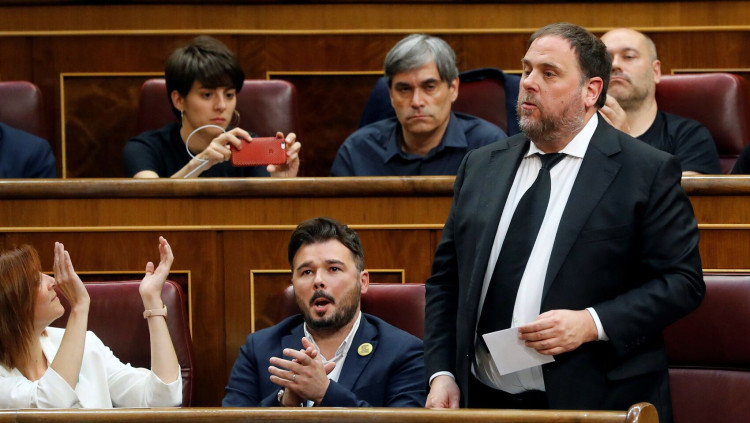 Oriol Junqueras al Congrés dels diputats. Efe