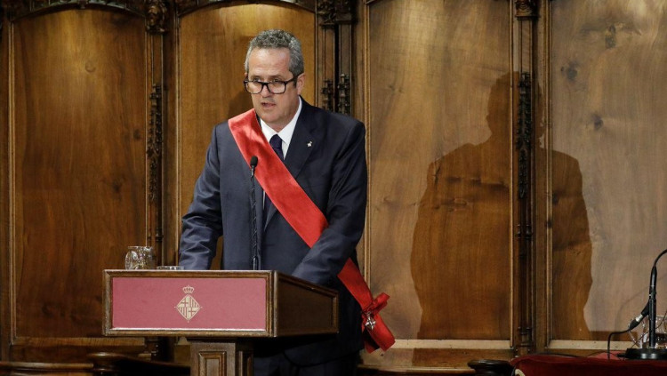 Joaquim Forn en la sessió d'investidura de l'Ajuntament de Barcelona. Ajuntament de Barcelona