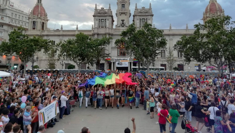 Mobilització LGTBI durant l'Orgull 2018 a València| Lambda