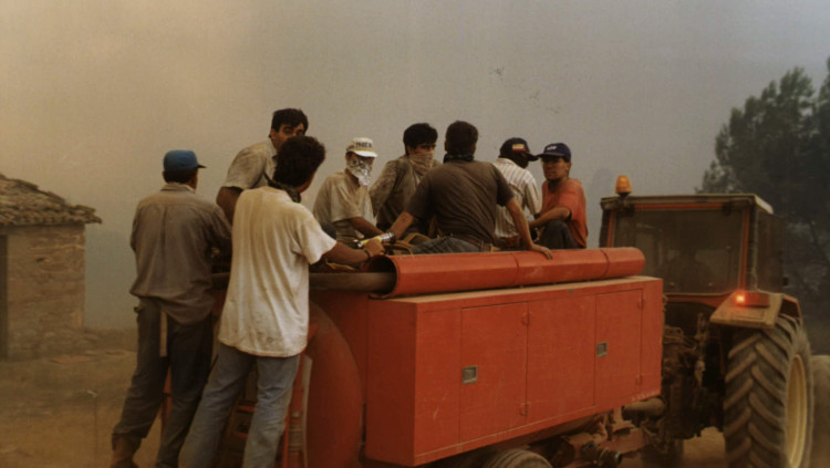 Imatge de l'incendi de 1994. Arxiu El Temps