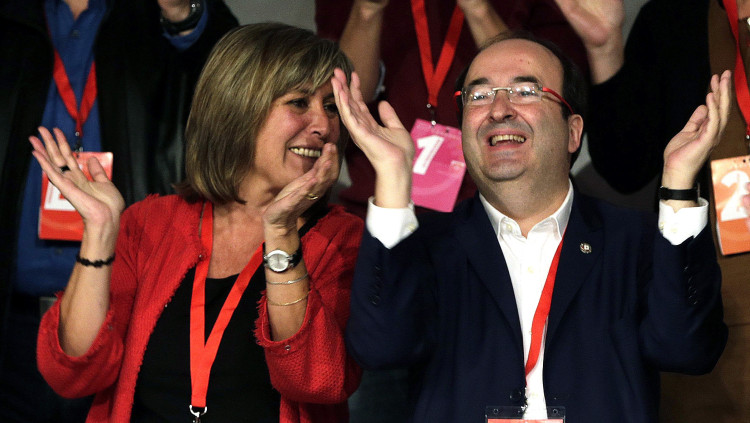 Miquel Iceta i Núria Marín, en una imatge d'arxiu. EFE