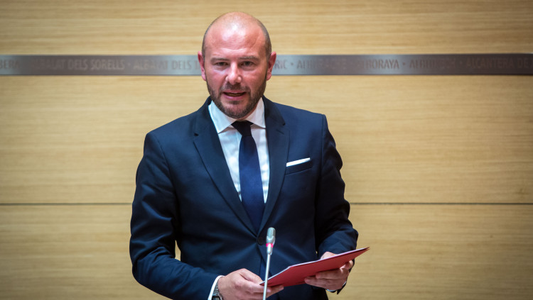 Toni Gaspar pren possessió com a president de la Diputació de València. Diputació de València